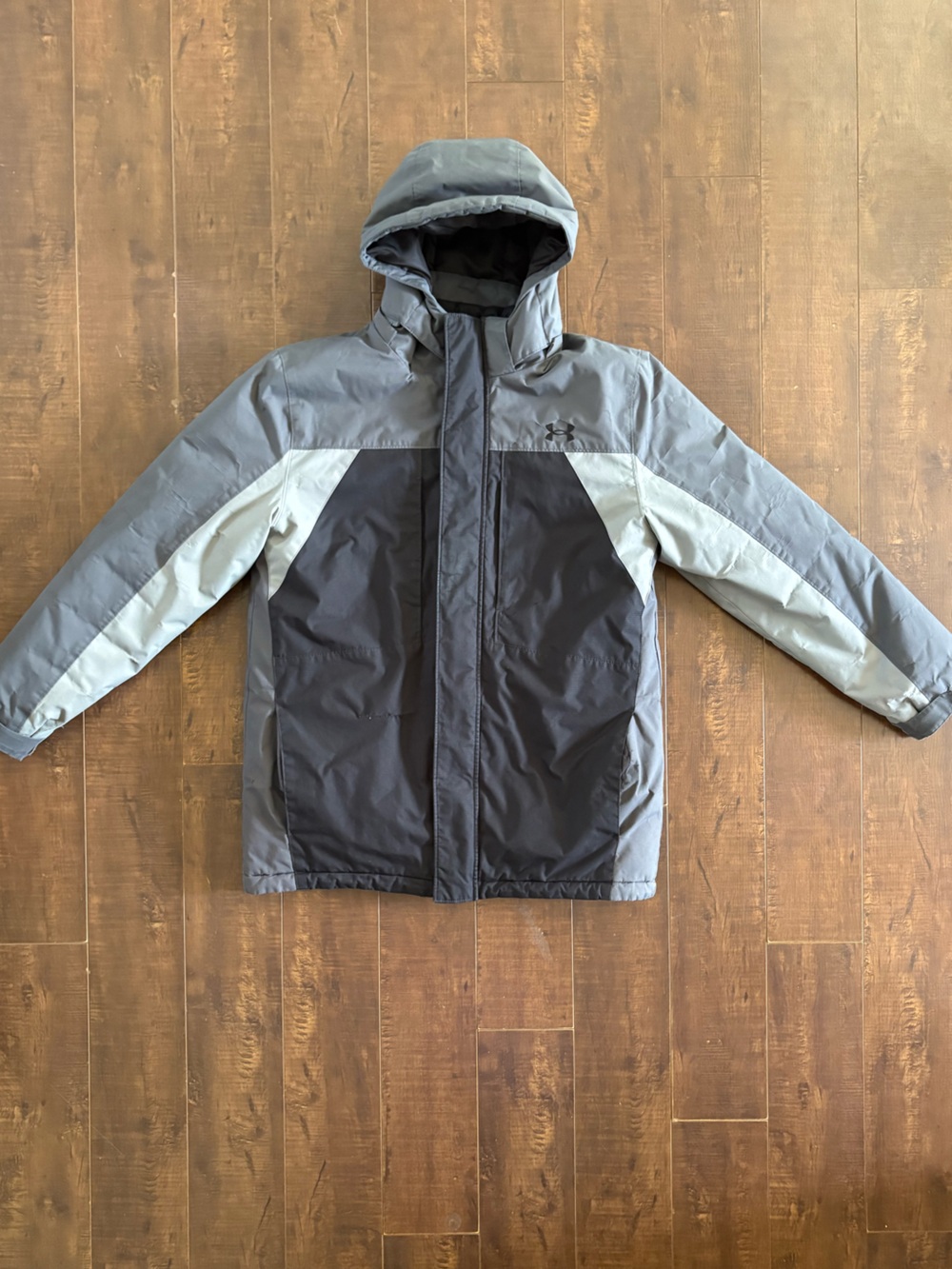 Under Armour ColdGear 3-in-1 Jacket Youth YXL Gray Black Winter Coat